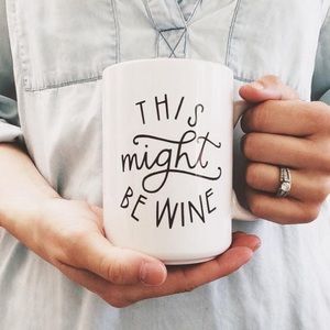 This Might Be Wine Brim Papery mug